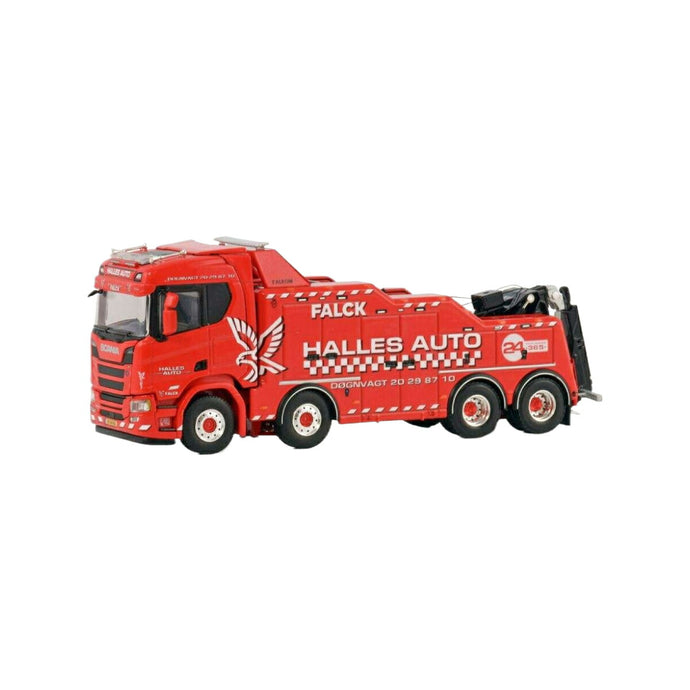 Halles Auto Scania R Normal CR20N 8x4 Falkom  トラック / WSI 1/50 建設機械模型 工事車両