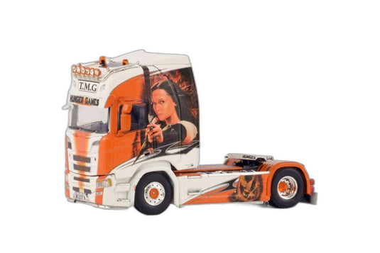 Transport T.M.G Scania R Highline CR20H 4x2 トラック / WSI 1/50 建設機械模型 工事車両