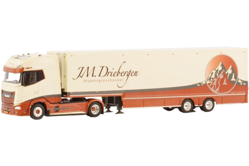 ギャラリービューアに画像をロードする, J.M. Driebergen DAF XG+ 4x2 ボックスセミトレーラー / WSI 1/50 建設機械模型 工事車両
