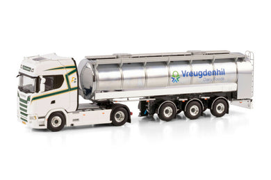 【予約】2025年発売予定De Hoop & Blom SCANIA S HIGHLINE CS20H 4X2 RMO タンクトレーラー - 3 軸 トレーラー/WSI 1/50 建設機械模型 工事車両