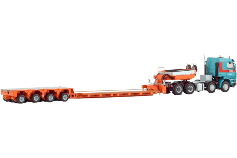 ギャラリービューアに画像をロードする, Gruber Scania 3シリーズ 8x4 Scheuerleトレーラー / WSI 1/50 建設機械模型 工事車両
