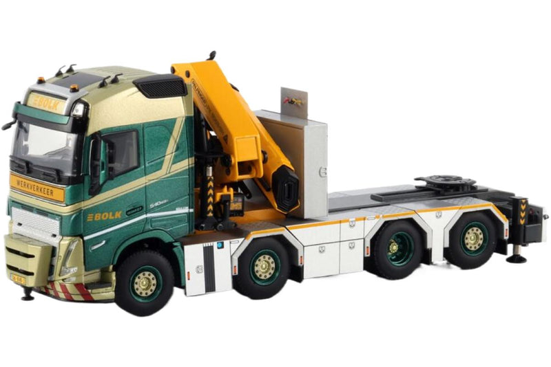 ギャラリービューアに画像をロードする, Bolk Volvo FH05 Globetrotter 8x2 タグアクスル Palfinger PK92002SH トラック / WSI 1/50 建設機械模型 工事車両
