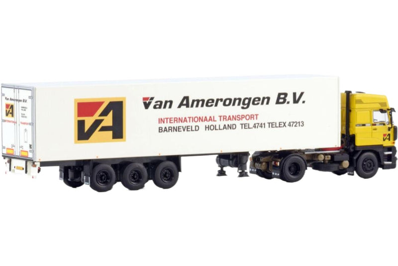 ギャラリービューアに画像をロードする, Van Amerongen DAF 2800 Space Cab 4x2 冷蔵トレーラー / WSI 1/50 建設機械模型 工事車両
