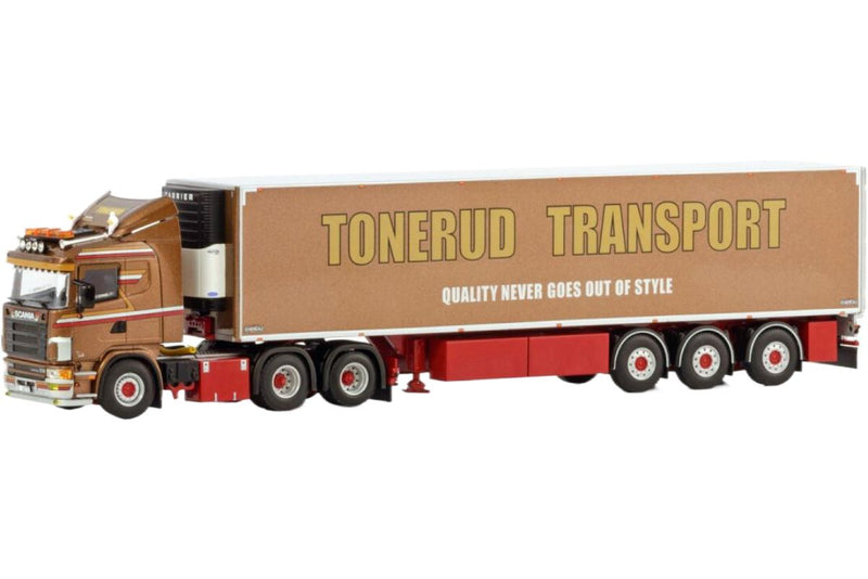 ギャラリービューアに画像をロードする, Tonerud Scania 4シリーズ 6x2 リフトアクスル 冷蔵トレーラー / WSI 1/50 建設機械模型 工事車両
