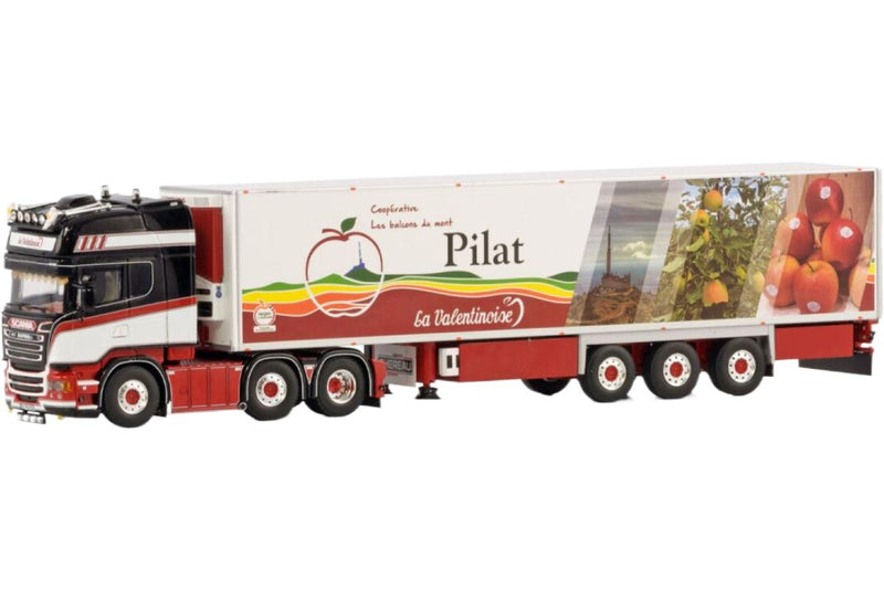 ギャラリービューアに画像をロードする, La Valentinoise Scania Streamline Topline 6x2 ツインステア 冷凍セミトレーラー / WSI 1/50 建設機械模型 工事車両
