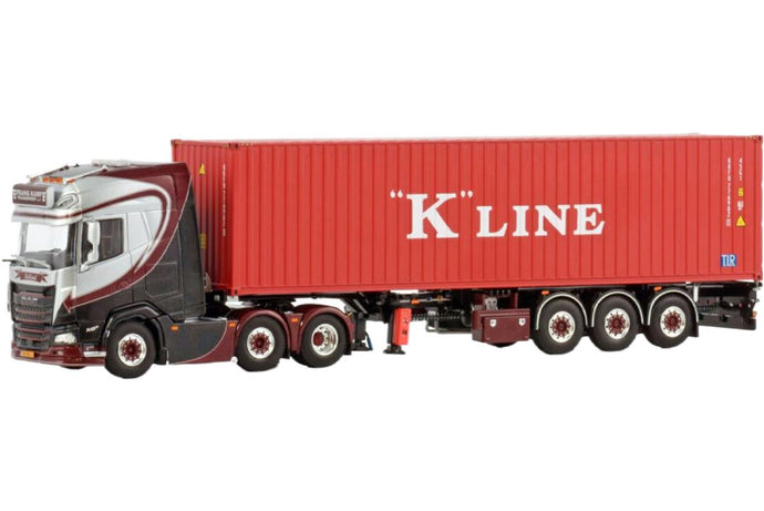 Frans Kamp Transport DAF XG+ ツインステア トラクタヘッド / WSI 1/50 建設機械模型 工事車両