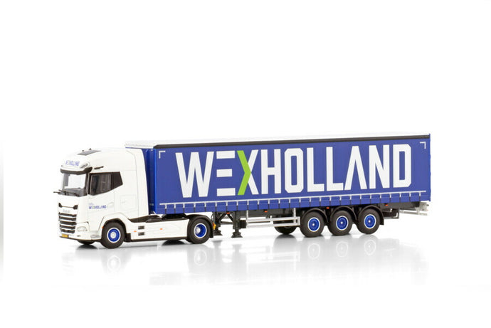 WEX HOLLAND DAF XG+ 4X2 カーテンサイドトレーラー - 3軸 トレーラー/WSI 1/50 建設機械模型 工事車両