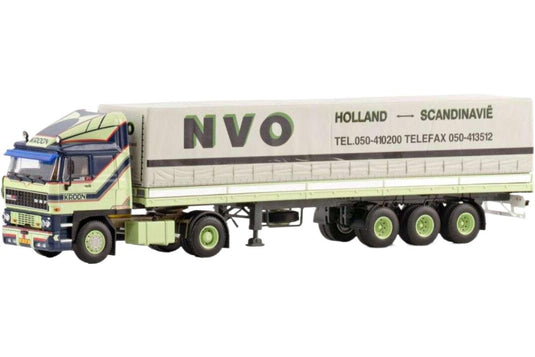 Kroon Assen DAF 2800 4x2 カーテンサイドセミトレーラー トレーラー / WSI 1/50 建設機械模型 工事車両