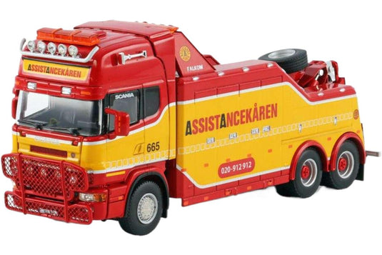Assistancekaren Scania R4 Topline Falkom 6x4 レッカー / WSI 1/50 建設機械模型 工事車両