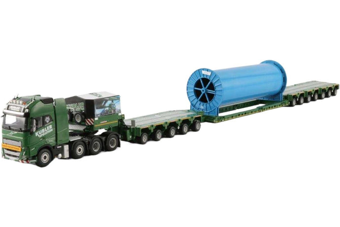 Kuebler Volvo FH05 Globetrotter XL 8x4 トラクタ / WSI 1/50 建設機械模型 工事車両