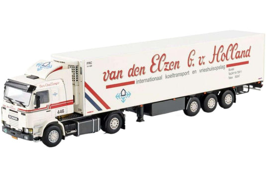 Van den Elzen Scania 3シリーズ 冷凍セミトレーラー トレーラー / WSI 1/50 建設機械模型 工事車両
