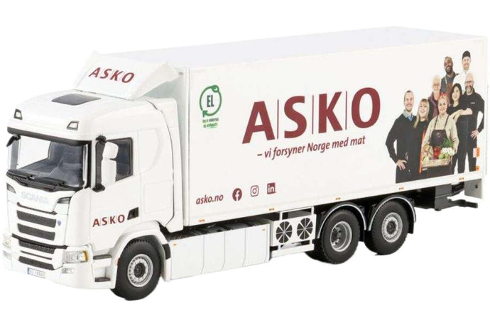 Asko Scania R Normal CR20N 冷凍トラック 6x2 トラック / WSI 1/50 建設機械模型 工事車両