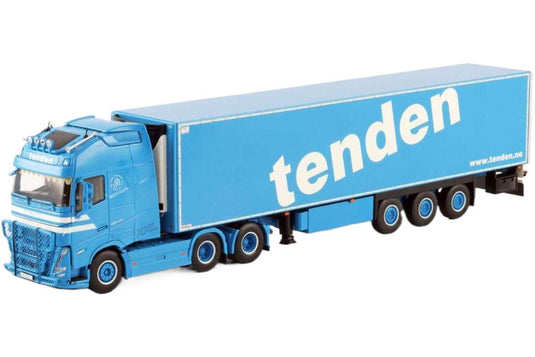 Tenden Volvo FH05 Globetrotter XXL 6x2 タグアクスル 冷凍セミトレーラー 3軸 トレーラー / WSI 1/50 建設機械模型 工事車両