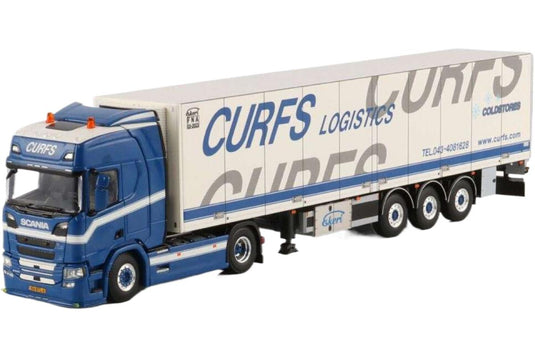 Curfs Transport Scania R Highline CR20H 冷凍セミトレーラー トレーラー / WSI 1/50 建設機械模型 工事車両