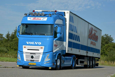 【予約】2026年発売予定 BETTEN APPELSCHA VOLVO FH AERO GLOBETROTTER 4x2 リーファートレーラー 3軸 トレーラー / WSI 1/50 建設機械模型 工事車両
