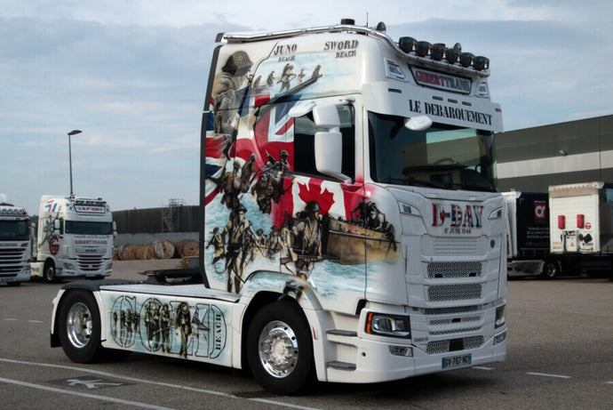 【予約】2026年発売予定 GIBERTTRANS (D-DAY) SCANIA S ハイライン CS20H 4X2 トラック / WSI 1/50 建設機械模型 工事車両