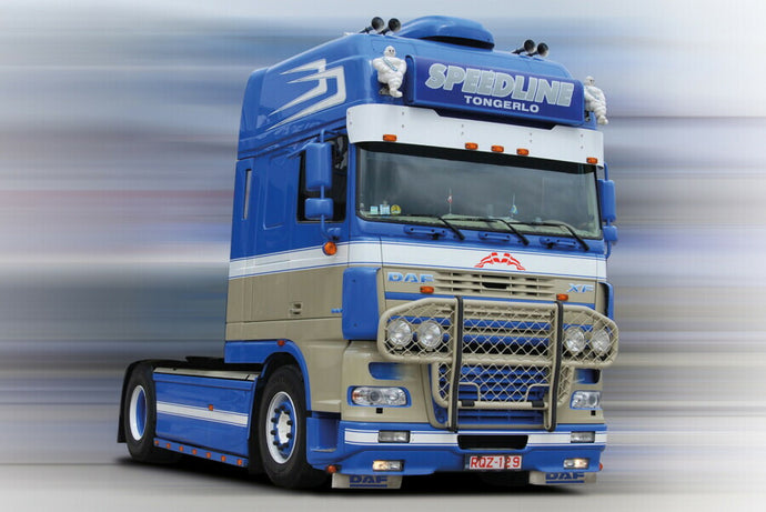 【予約】2025年発売予定 SPEEDLINE DAF XF95 スーパースペースキャブ 4X2 トラック / WSI 1/50 建設機械模型 工事車両