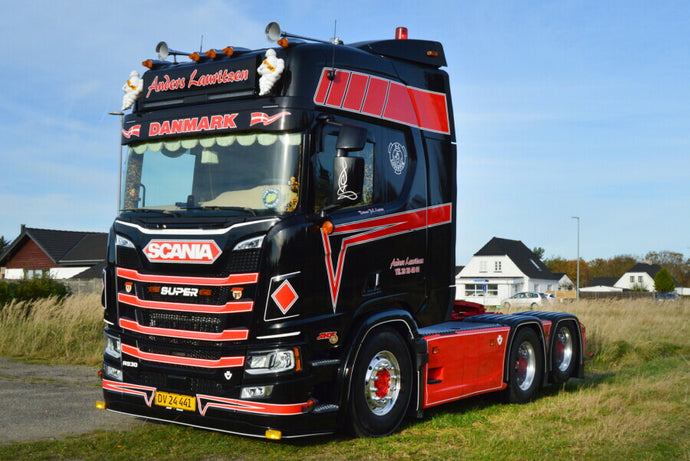 【予約】2025年発売予定 ANDERS LAURITZEN SCANIA R ハイライン CR20H 6×2 タグアクスル トラクタヘッド トラック / WSI 1/50 建設機械模型 工事車両