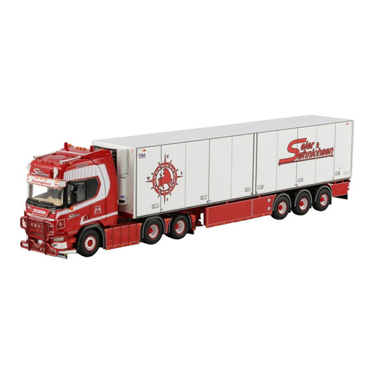 Sejer & Sonnichsen スカニア R ハイライン CR20H 冷凍冷蔵 セミトレーラー 冷凍車 / WSI 1/50 トラック模型