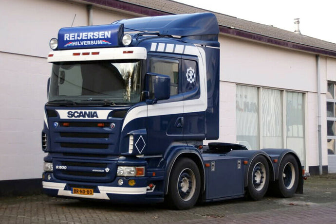 【予約】2026年発売予定 REIJERSEN SCANIA R5 フラットルーフ 6X2 ツインステア トラック / WSI 1/50 建設機械模型 工事車両