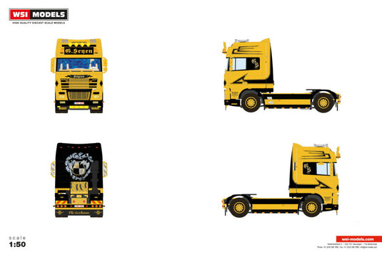 【予約】2026年発売予定 DAF XF95 SUPER SPACE CAB 4X2 G. Seyen / WSI 1/50 建設機械 模型