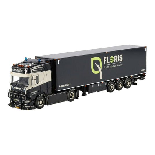 Jan van der Meer スカニア R Highline CR20H 冷凍冷蔵セミトレーラー / WSI 1/50 ミニカー トラック模型