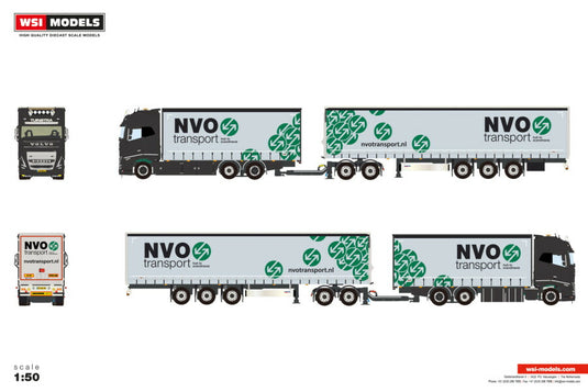 【予約】2026年発売予定 Volvoボルボ FH5 GLOBETROTTER XL 6X2 RIGED TRUCK ROAD TRAIN Tuinstra Transport / WSI 1/50 建設機械 模型