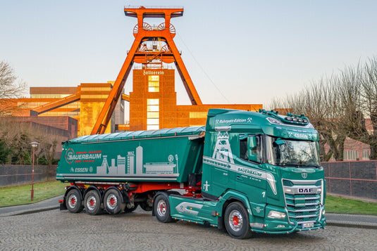 【予約】2026年発売予定 DAF XG 4X2 NON STEERING ダンプトレーラー 3軸 RUHRPOTT EDITION Sauerbaum / WSI 1/50 建設機械 模型