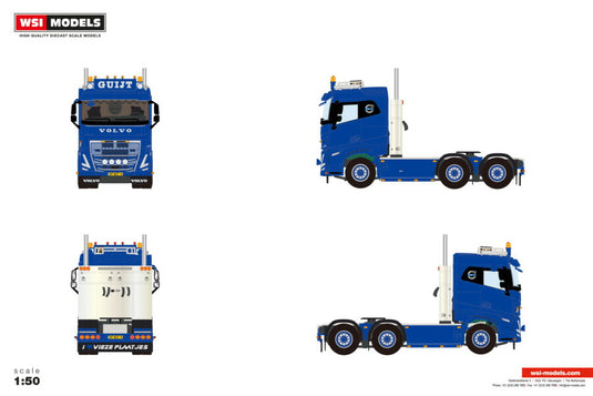 【予約】2026年発売予定 Volvoボルボ FH5 MY2024 SLEEPER CAB 6X4 Guijt BV / WSI 1/50 建設機械 模型