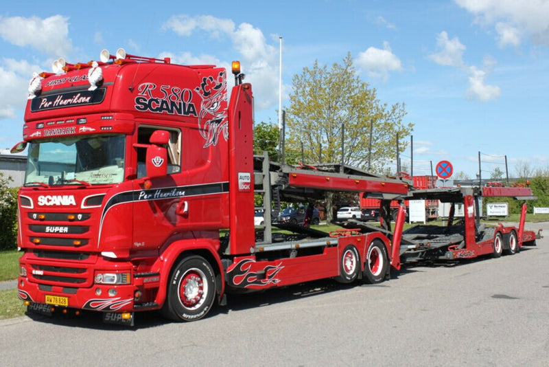 ギャラリービューアに画像をロードする, 【予約】2026年発売予定 Scaniaスカニア STREAMLINE TOPLINE 6X2 MIDLIFT AXLE カートランスポーター 5 AXLE Per Henriksen / WSI 1/50 建設機械 模型
