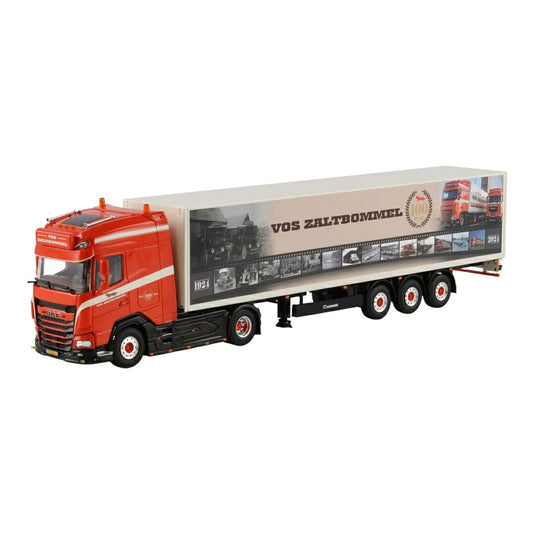 Vos Zaltbommel DAF XG+ 4x2 ボックスセミトレーラー 3軸 / WSI 1/50 ミニカー トラック模型
