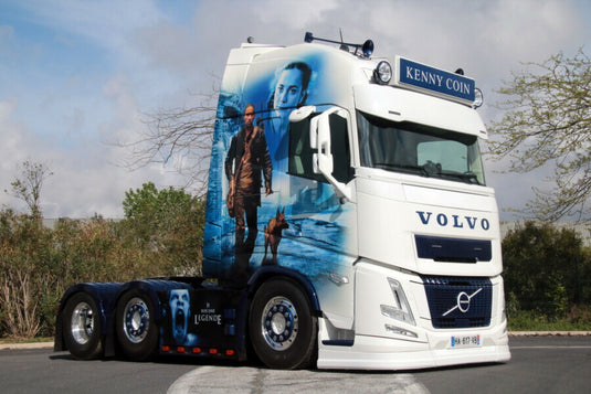 【予約】2026年発売予定 Volvoボルボ FH AERO GLOBETROTTER XL 6X2 TWIN STEER Kenny Coin / WSI 1/50 建設機械 模型