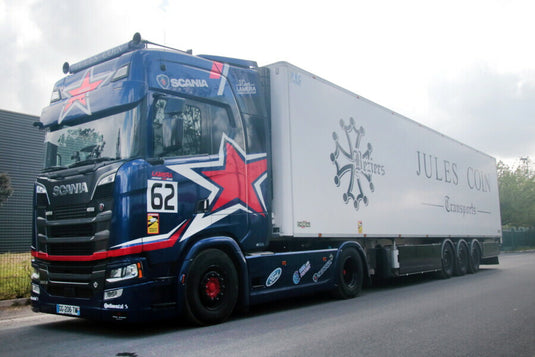 【予約】2026年発売予定 Scaniaスカニア S HIGHLINE CS20H 4X2 リーファートレーラー 3軸 Kenny Coin / WSI 1/50 建設機械 模型
