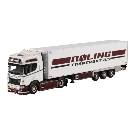 Roling スカニア R Highline CR20H 4x2 冷凍セミトレーラー 3軸 / WSI 1/50 ミニカー トラック模型