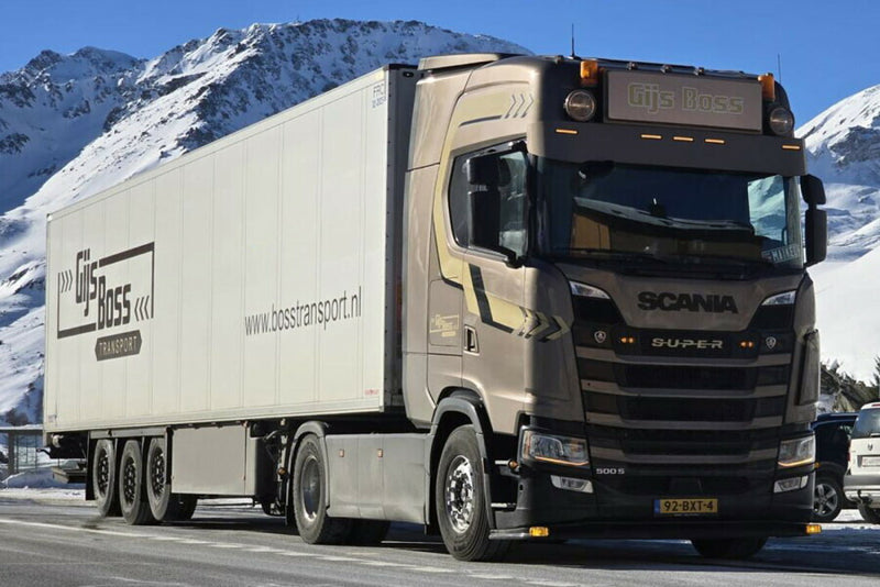 ギャラリービューアに画像をロードする, 【予約】2026年発売予定 Scaniaスカニア S HIGHLINE CS20H 4X2 リーファートレーラー 3軸 Gijs Boss / WSI 1/50 建設機械 模型
