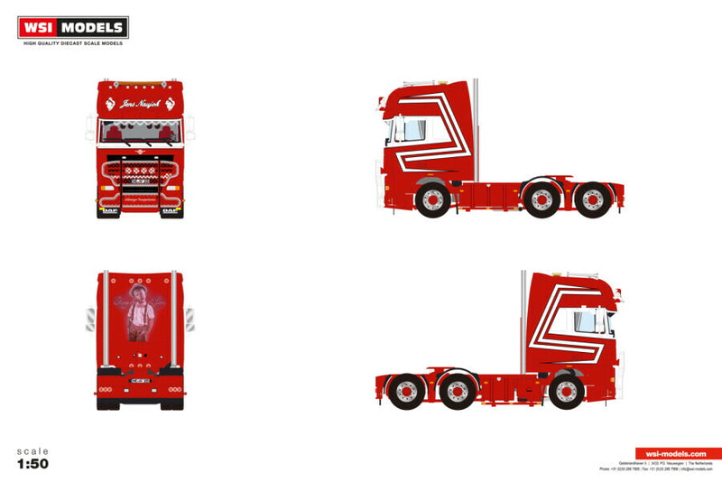 ギャラリービューアに画像をロードする, 【予約】2026年発売予定 DAF XF 105 SUPER SPACE CAB 6X2 TAG AXLE Jens Naujok / WSI 1/50 建設機械 模型
