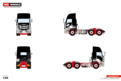 【予約】2026年発売予定 ISUZU GIGA フルキャブ ハイルーフ ブラック トラック / WSI 1/50 建設機械模型 工事車両