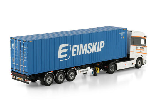 【予約】2026年発売予定 DAF XG MY25 4X2 FLEX CONTAINER TRAILER - 3 AXLE + 40FT CONTAINER Peeman / WSI 1/50 建設機械 模型