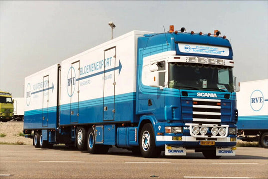 【予約】2026年発売予定 RVE Plantenexport SCANIA R4 TOPLINE RIGED REEFER TRUCK 6X2 TAG / WSI 1/50 ミニカー トラック模型