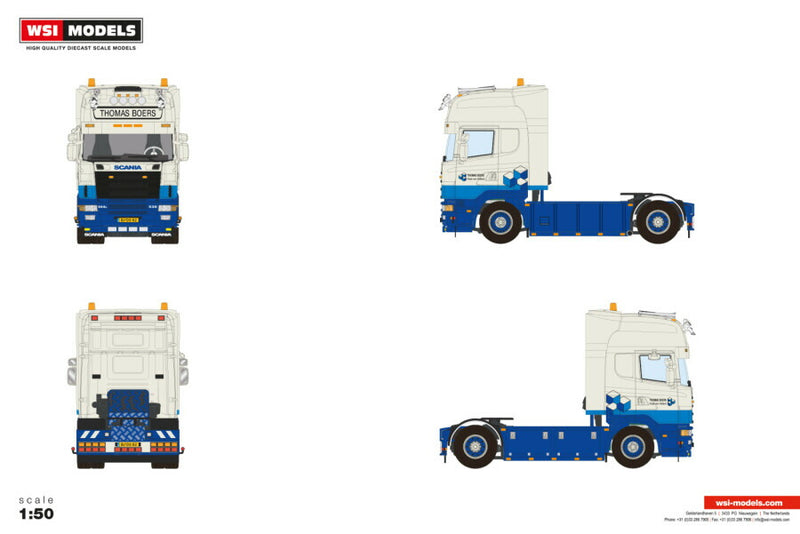 ギャラリービューアに画像をロードする, 【予約】2026年発売予定 Scaniaスカニア 4 SERIES TOPLINE 4X2 Thomas Boers / WSI 1/50 建設機械 模型
