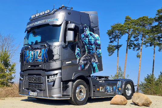 【予約】2027年発売予定 Popp Fahrzeugbau Hulk RENAULT TRUCKS T HIGH EVO 4X2 / WSI 1/50 ミニカー トラック模型