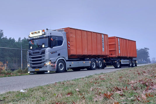 【予約】2026年発売予定 Venus Containers B.V. SCANIA R NORMAL CR20N 6X2 TAG AXLE RIGED / WSI 1/50 ミニカー トラック模型