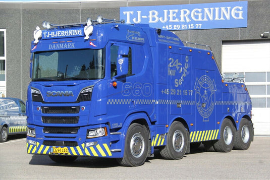 【予約】2026年発売予定 TJ Bjergning SCANIA R NORMAL CR20N FALKOM 8X4 / WSI 1/50 ミニカー トラック模型