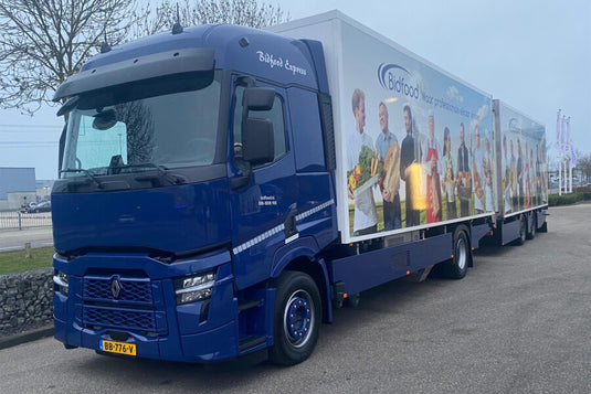 【予約】2026年発売予定 Bidfood RENAULT TRUCKS T EVO RIGED REEFER TRUCK 4X2 RIGED REEFE / WSI 1/50 ミニカー トラック模型