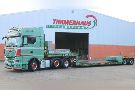 【予約】2026年発売予定 MAN TGX GX 6X2 TWIN STEER EURO PX LOW LOADER - 2 AXLE HIGH WOODEN BOX Timmerhaus / WSI 1/50 建設機械 模型