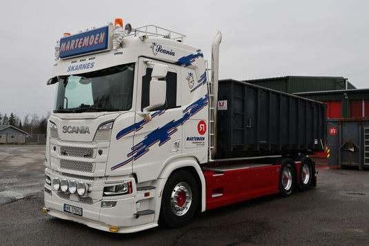 【予約】2026年発売予定 Martemoen SCANIA R NORMAL CR20N RIGED TRUCK WITH HOOKLIFT SYSTE / WSI 1/50 ミニカー トラック模型