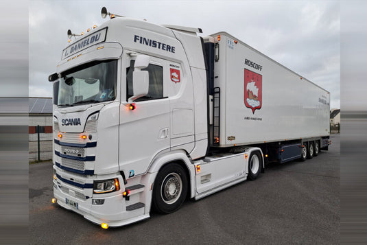 【予約】2026年発売予定 Danielou SCANIA S HIGHLINE CS20H 4X2 REEFER TRAILER 3 AXLE / WSI 1/50 ミニカー トラック模型