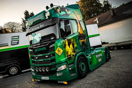 【予約】2026年発売予定 Verbeke Breaking Bad SCANIA R HIGHLINE CR20H 4X2 / WSI 1/50 ミニカー トラック模型