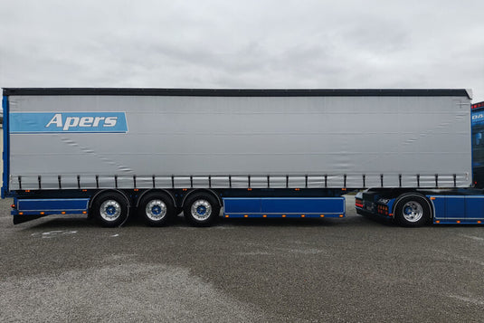 【予約】2027年発売予定 Transport Apers CURTAINSIDE TRAILER 3 AXLE / WSI 1/50 ミニカー トラック模型