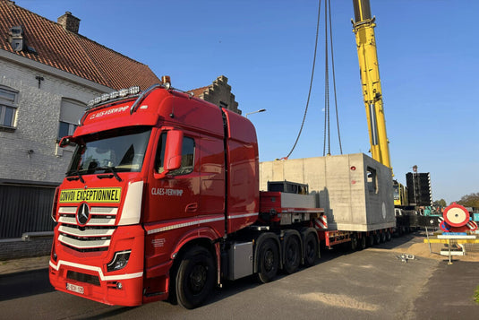 【予約】2026年発売予定 Claes Verwimp MERCEDES BENZ ACTROS MP5 SLT GIGA SPACE 8X4 MANOO / WSI 1/50 ミニカー トラック模型